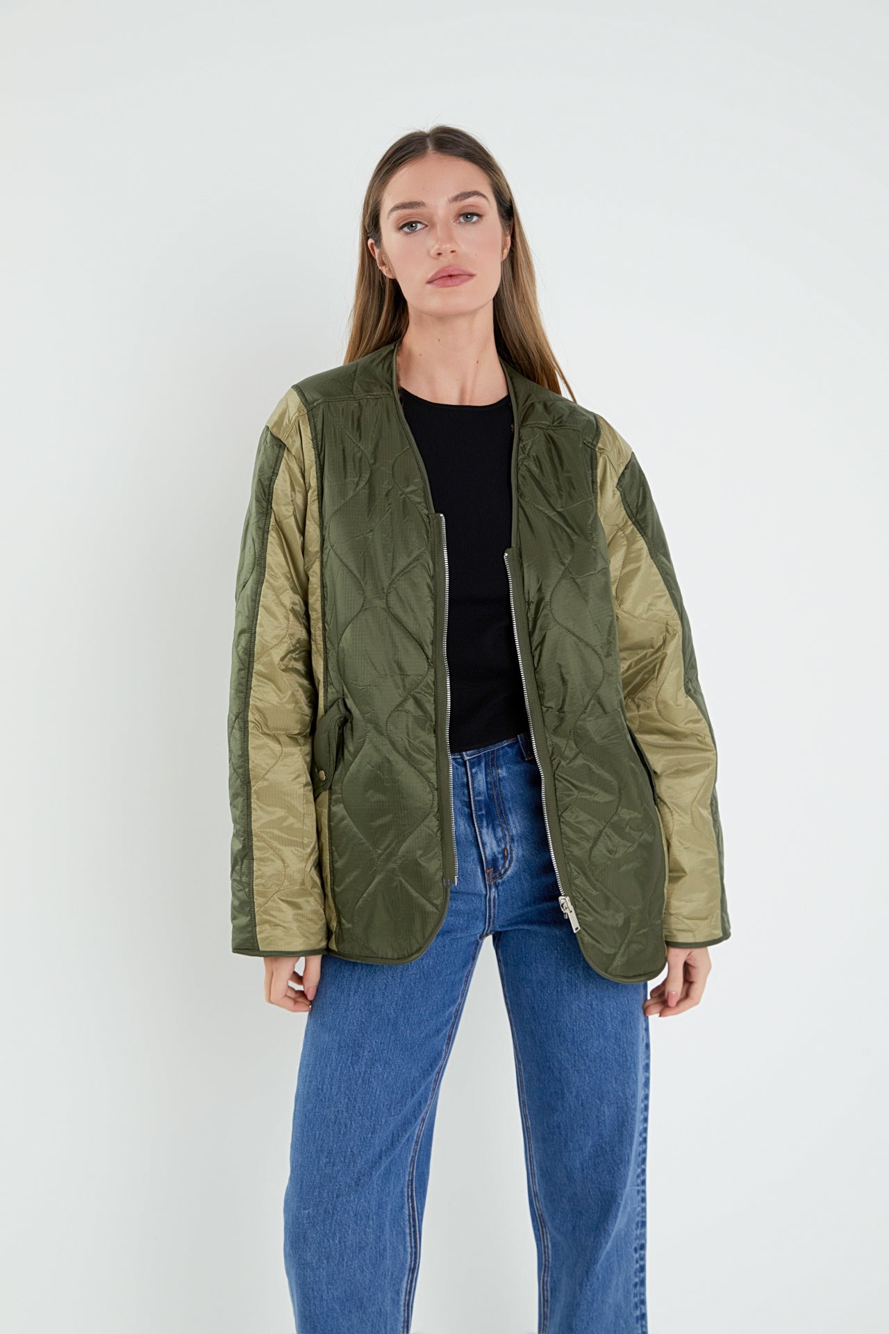 ENGLISH FACTORY - Oversize Quilted Jacket - JACKETS available at Objectrare
