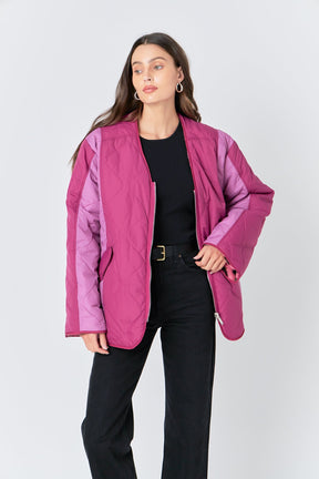 ENGLISH FACTORY - Oversized Quilted Jacket - OUTERWEAR available at Objectrare