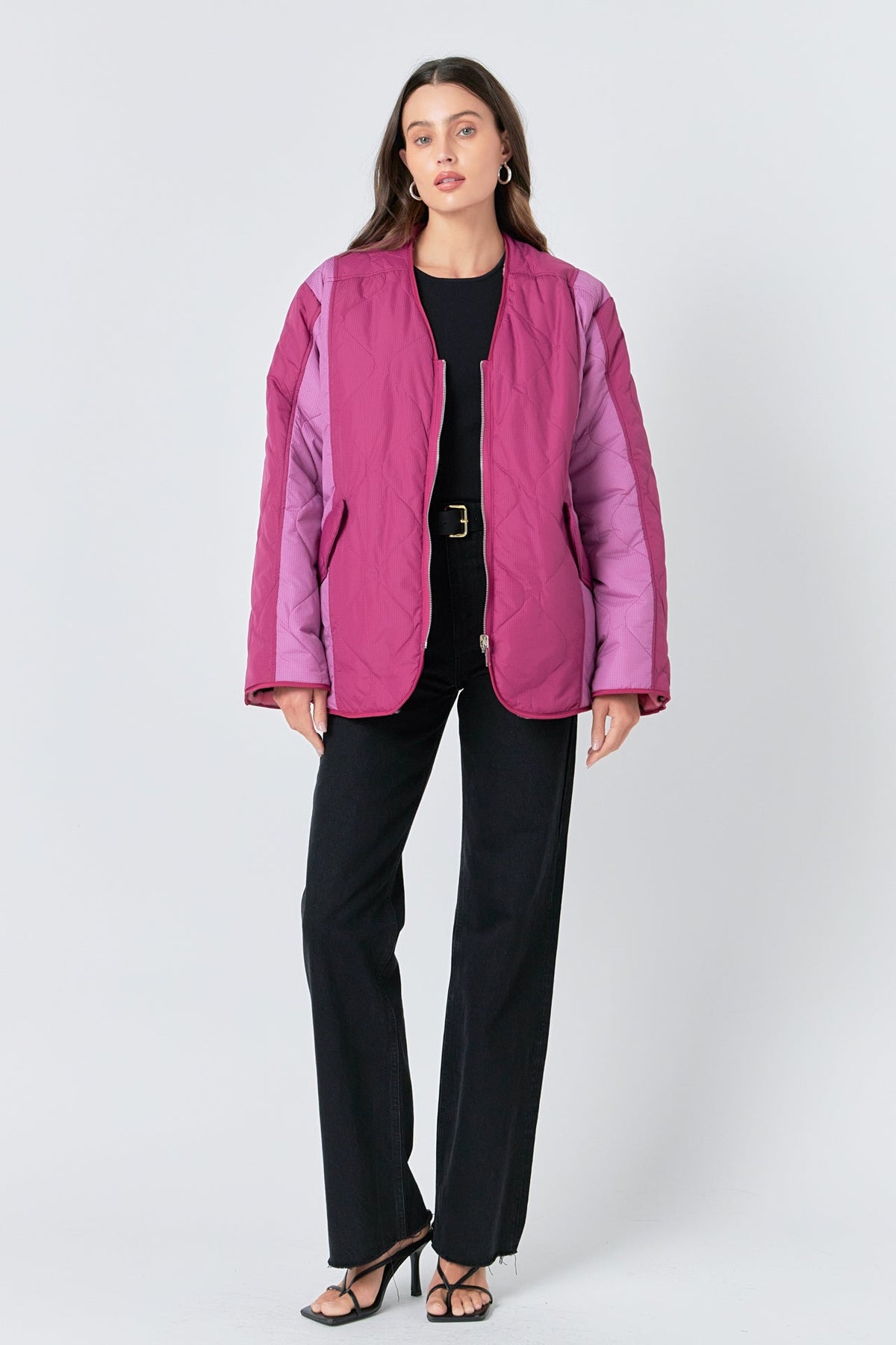 ENGLISH FACTORY - Oversized Quilted Jacket - OUTERWEAR available at Objectrare