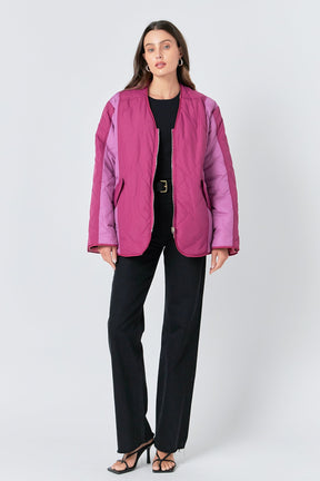 ENGLISH FACTORY - Oversized Quilted Jacket - OUTERWEAR available at Objectrare