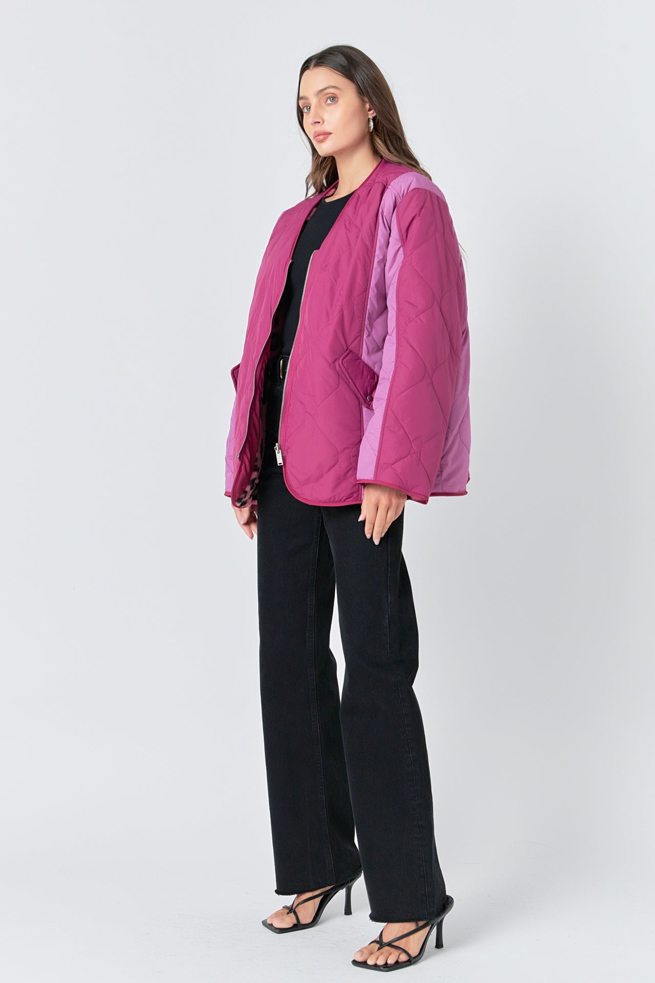 ENGLISH FACTORY - Oversized Quilted Jacket - OUTERWEAR available at Objectrare