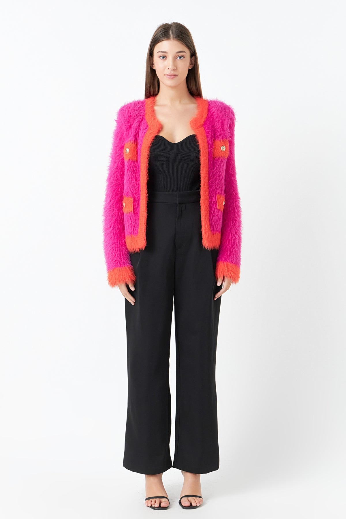 ENDLESS ROSE - Fuzzy Cardigan - CARDIGANS available at Objectrare