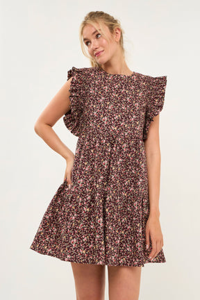 ENGLISH FACTORY - English Factory - Floral Babydoll Mini Dress - DRESSES available at Objectrare