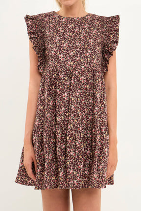 ENGLISH FACTORY - English Factory - Floral Babydoll Mini Dress - DRESSES available at Objectrare