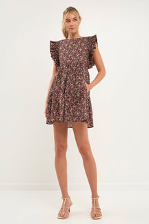 ENGLISH FACTORY - English Factory - Floral Babydoll Mini Dress - DRESSES available at Objectrare