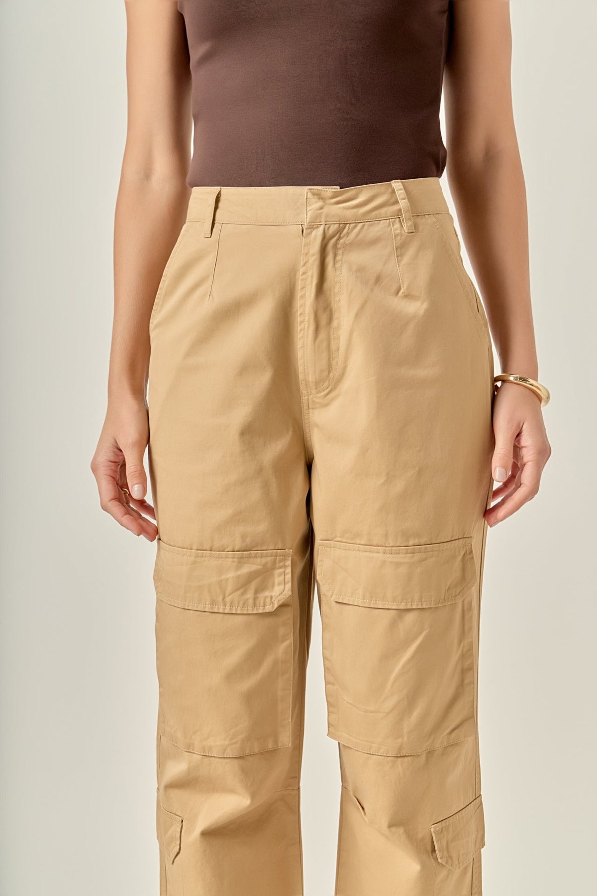 ENGLISH FACTORY - Wide Leg Cargo Pants - PANTS available at Objectrare