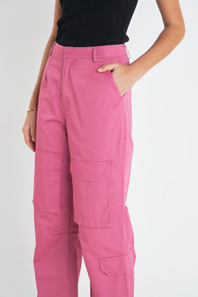 ENGLISH FACTORY - Wide Leg Cargo Pants - PANTS available at Objectrare