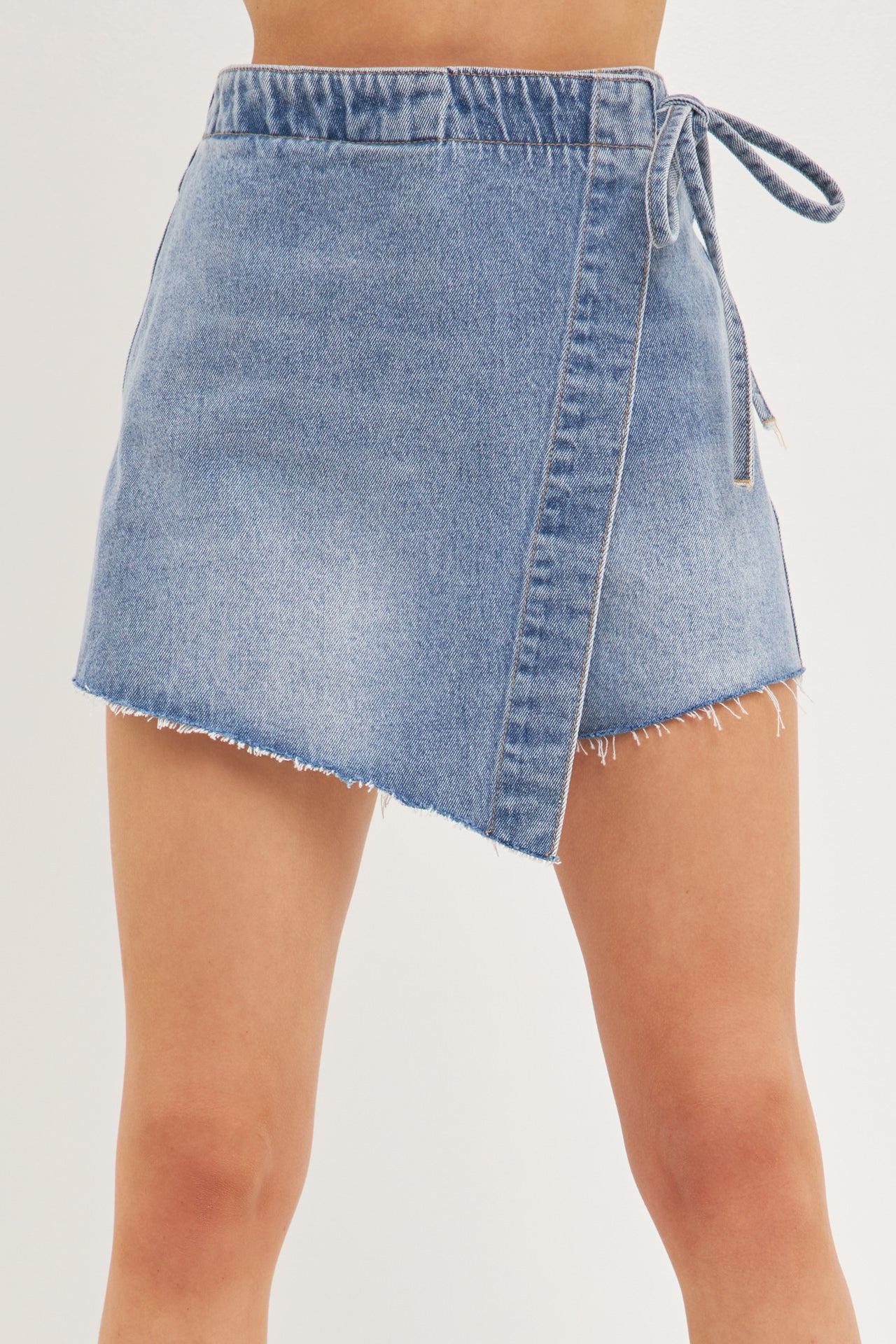 Wrapped High Waist Skort