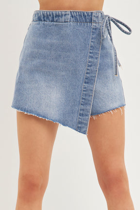 Wrapped High Waist Skort