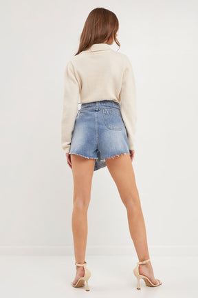 Wrapped High Waist Skort