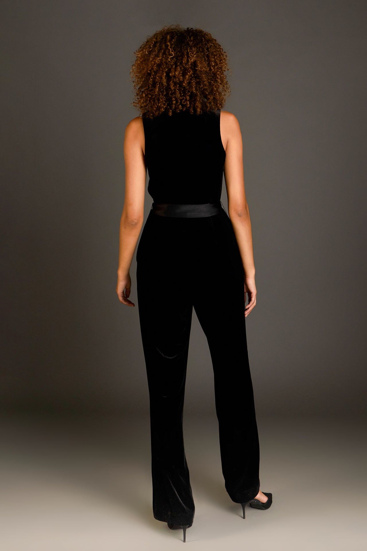 ENDLESS ROSE - Endless Rose - Sleeveless Velvet Jumpsuit - JUMPSUITS available at Objectrare