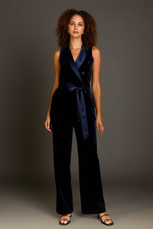 ENDLESS ROSE - Endless Rose - Sleeveless Velvet Jumpsuit - JUMPSUITS available at Objectrare