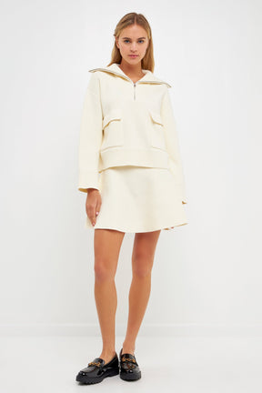 Quarter-Zip Knit Sweater