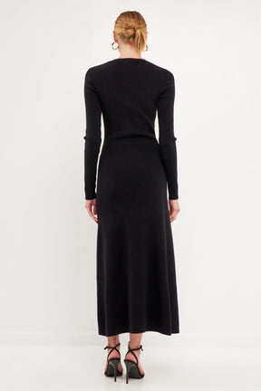 ENDLESS ROSE - Premium Button-Down Maxi Dress - DRESSES available at Objectrare