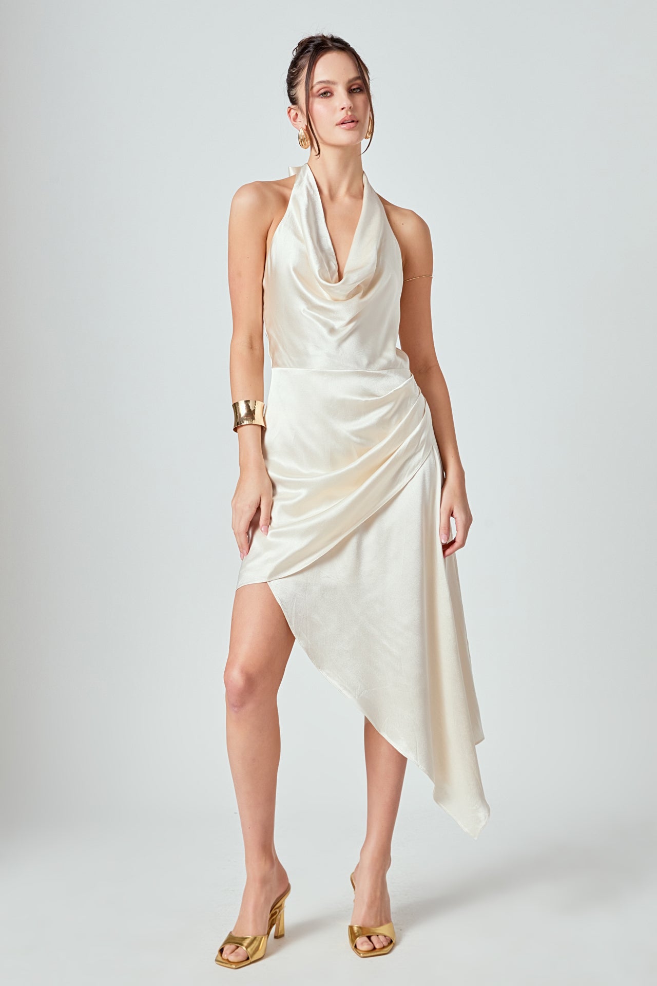 halter asymmetrical dress Asymmetrical halter dress