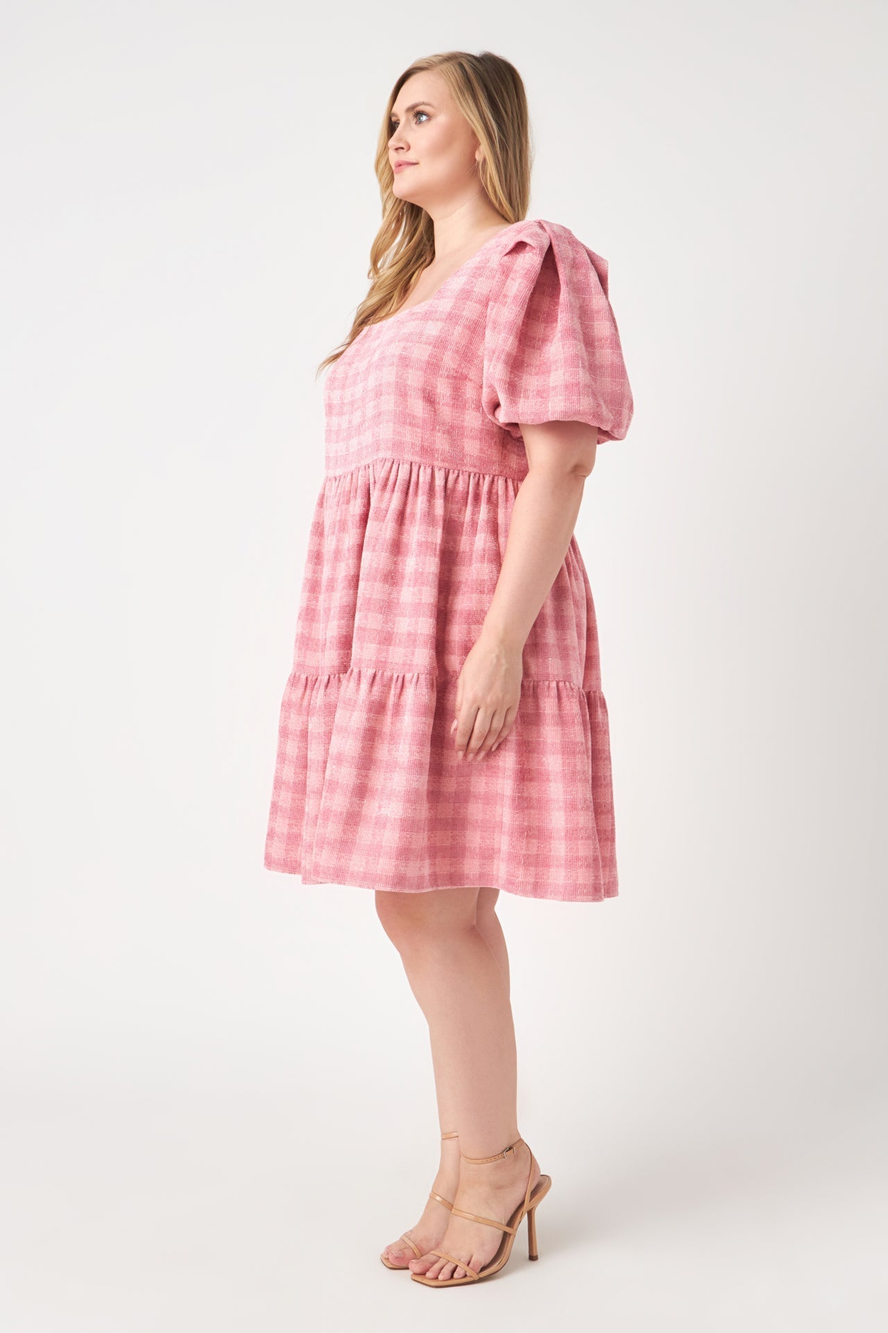 ENGLISH FACTORY - Plus Size Tweed Babydoll Dress - DRESSES available at Objectrare