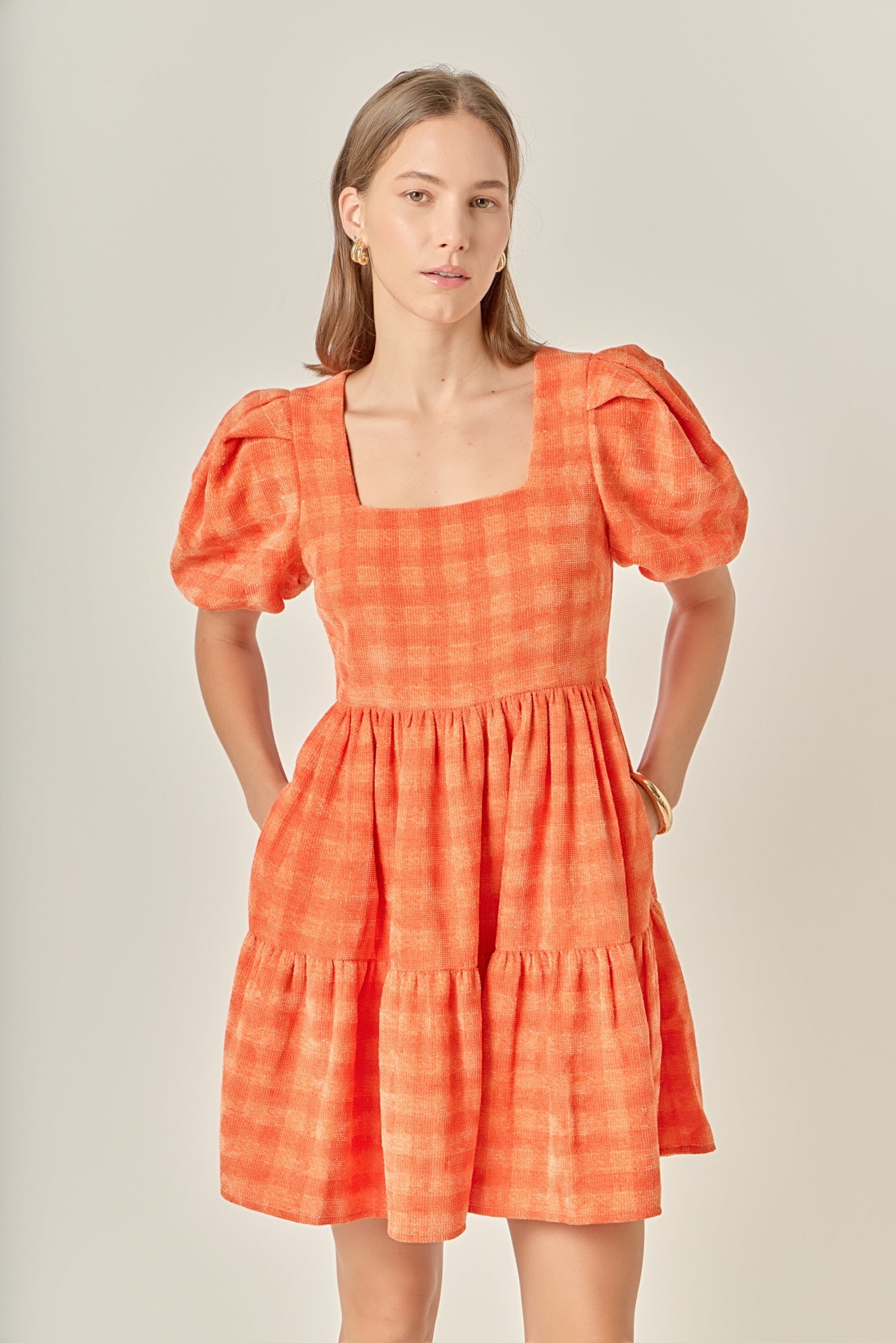 ENGLISH FACTORY - Tweed Babydoll Dress - DRESSES available at Objectrare