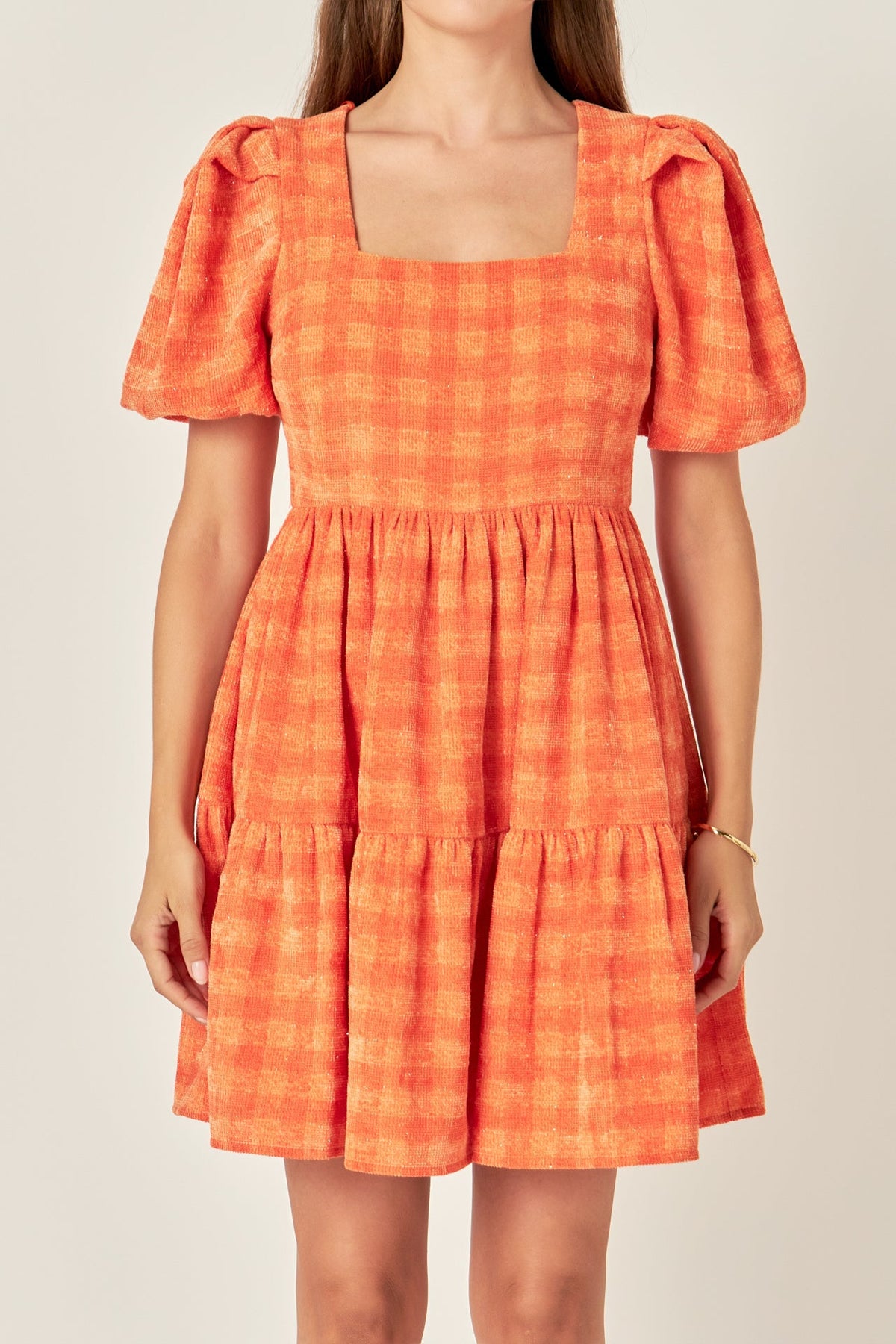Tweed Babydoll Dress