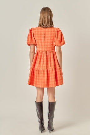 ENGLISH FACTORY - Tweed Babydoll Dress - DRESSES available at Objectrare