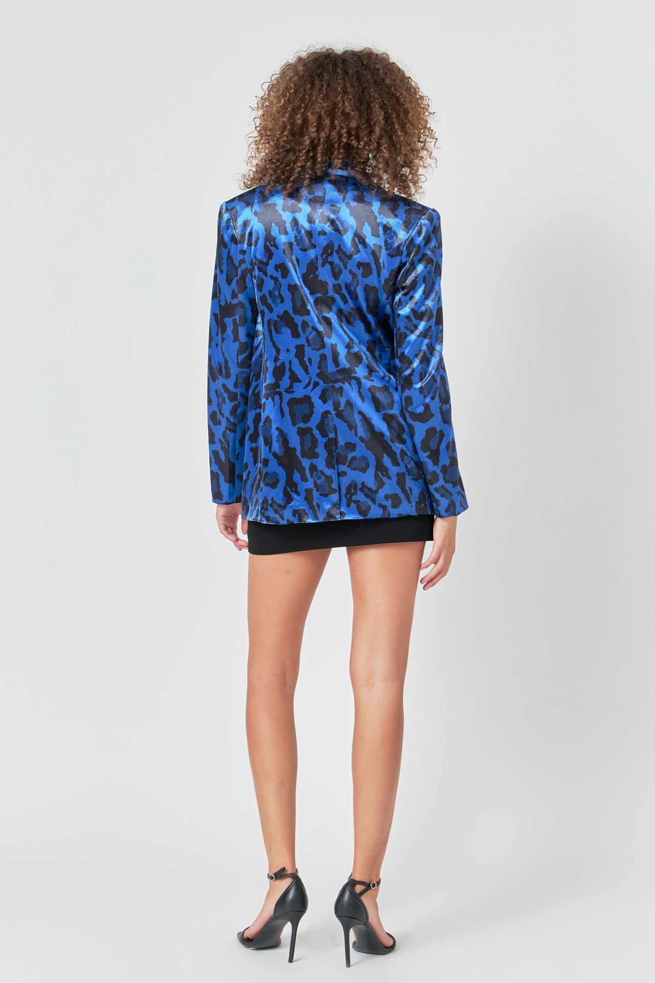 ENDLESS ROSE - Animal Print Velvet Blazer - BLAZERS available at Objectrare