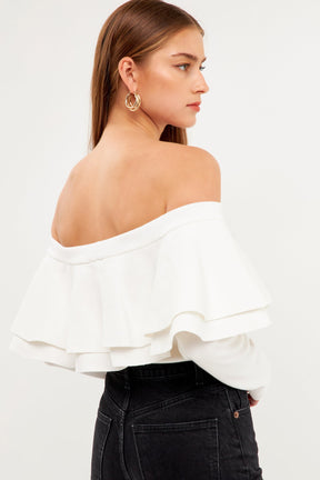 ENDLESS ROSE - Endless Rose - Off-The-Shoulder Knit Top - Final Sale - TOPS available at Objectrare