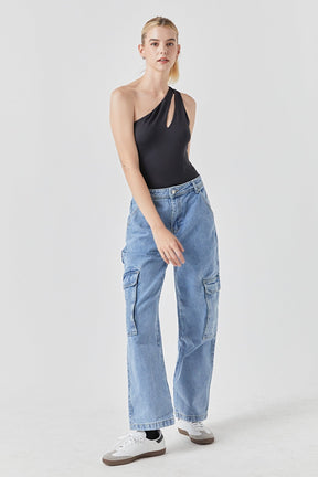 GREY LAB - Baggy Cargo Jeans - JEANS available at Objectrare