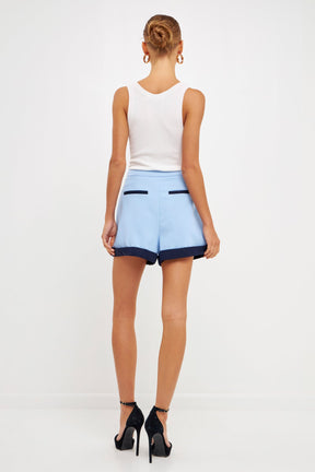 ENDLESS ROSE - Colorblock Shorts - SHORTS available at Objectrare