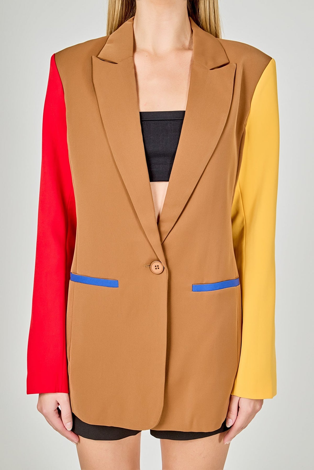 ENDLESS ROSE - Colorblock Blazer - BLAZERS available at Objectrare