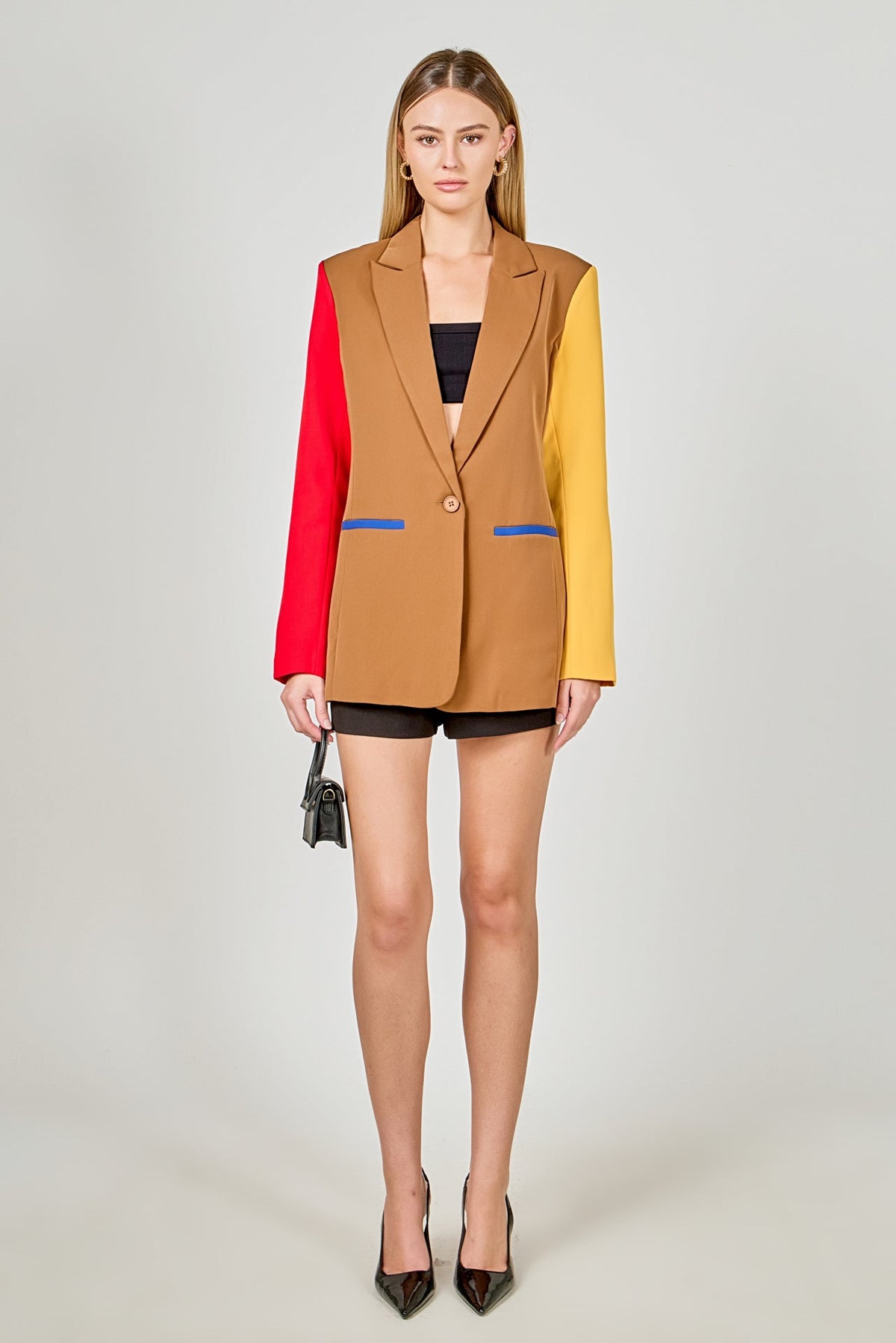ENDLESS ROSE - Colorblock Blazer - BLAZERS available at Objectrare