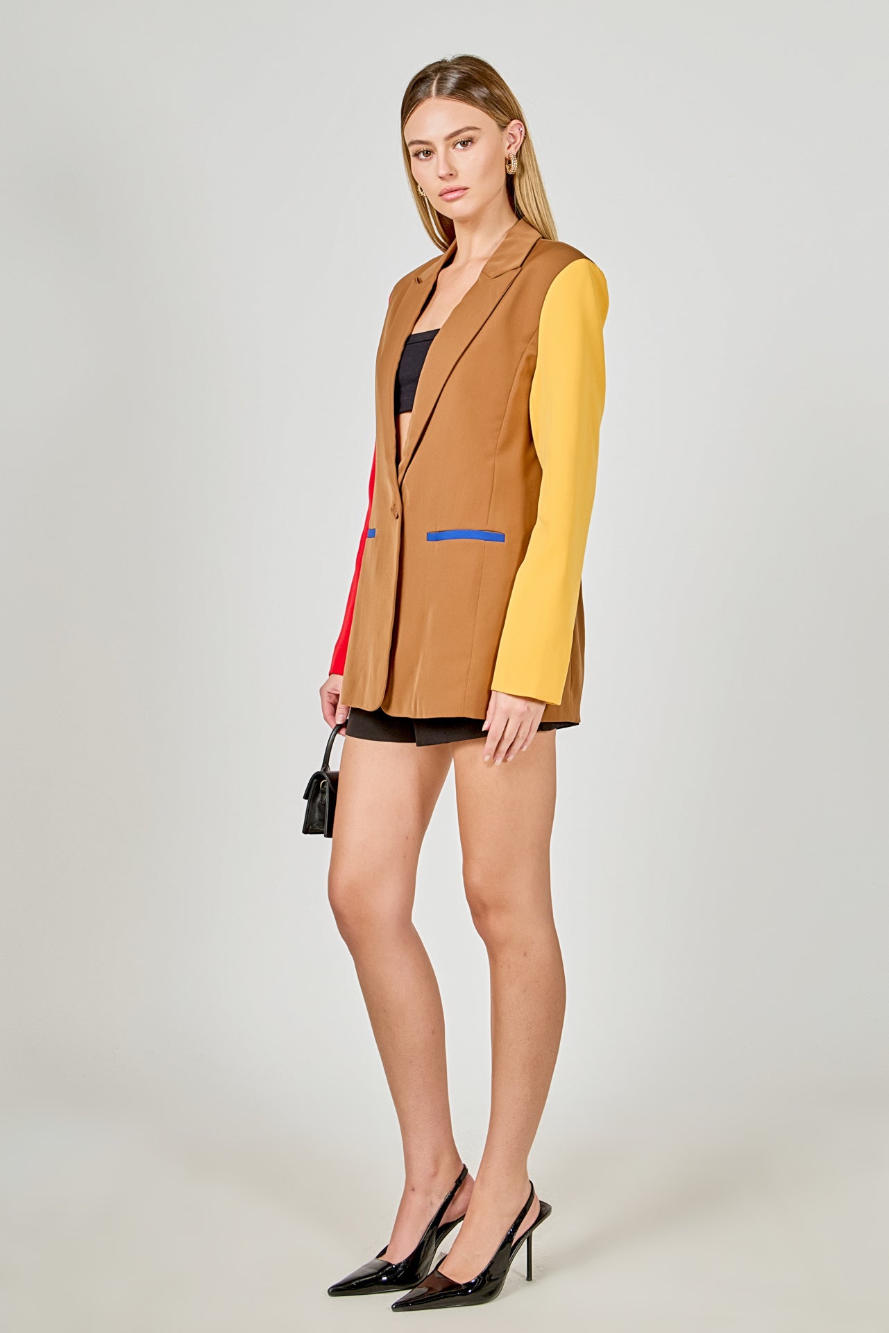 ENDLESS ROSE - Colorblock Blazer - BLAZERS available at Objectrare