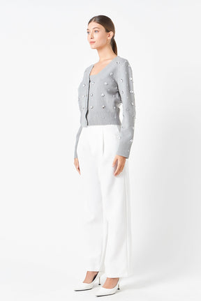 ENDLESS ROSE - Sequin Embellished Cardigan - SWEATERS & KNITS available at Objectrare