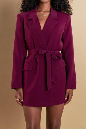 ENDLESS ROSE - Belted Blazer - BLAZERS available at Objectrare