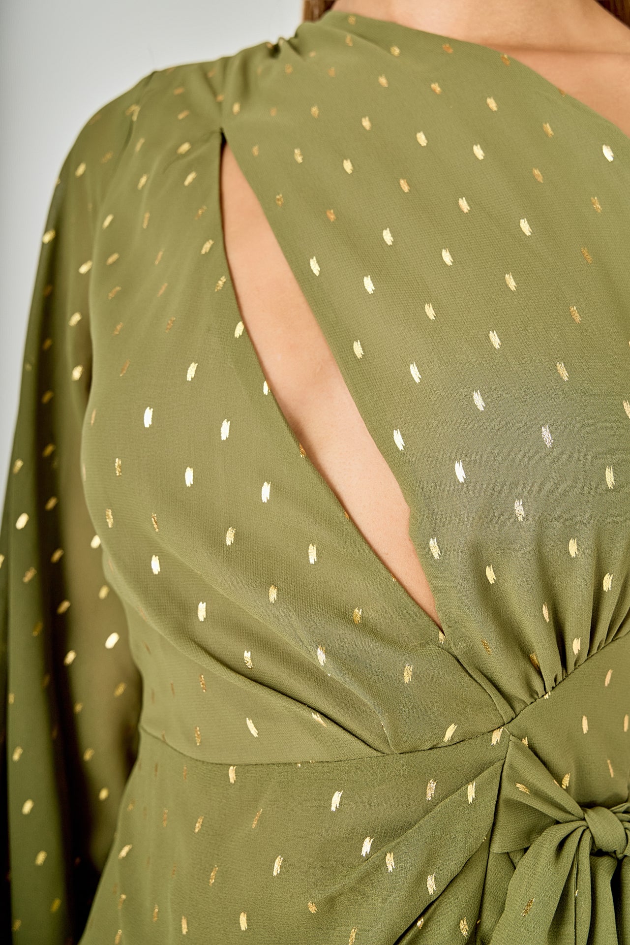 ENDLESS ROSE - One Shoulder Chiffon Mini Dress - DRESSES available at Objectrare