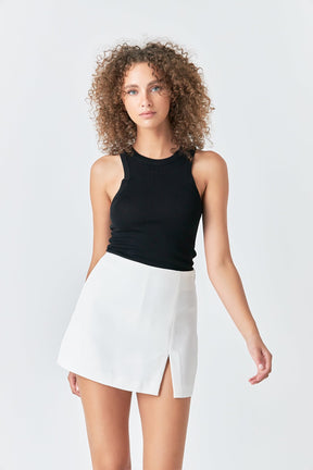 Slit Detail Skort
