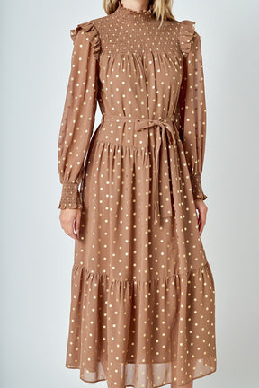 ENDLESS ROSE - Polka Dot Maxi Dress - DRESSES available at Objectrare