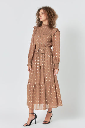 ENDLESS ROSE - Polka Dot Maxi Dress - DRESSES available at Objectrare