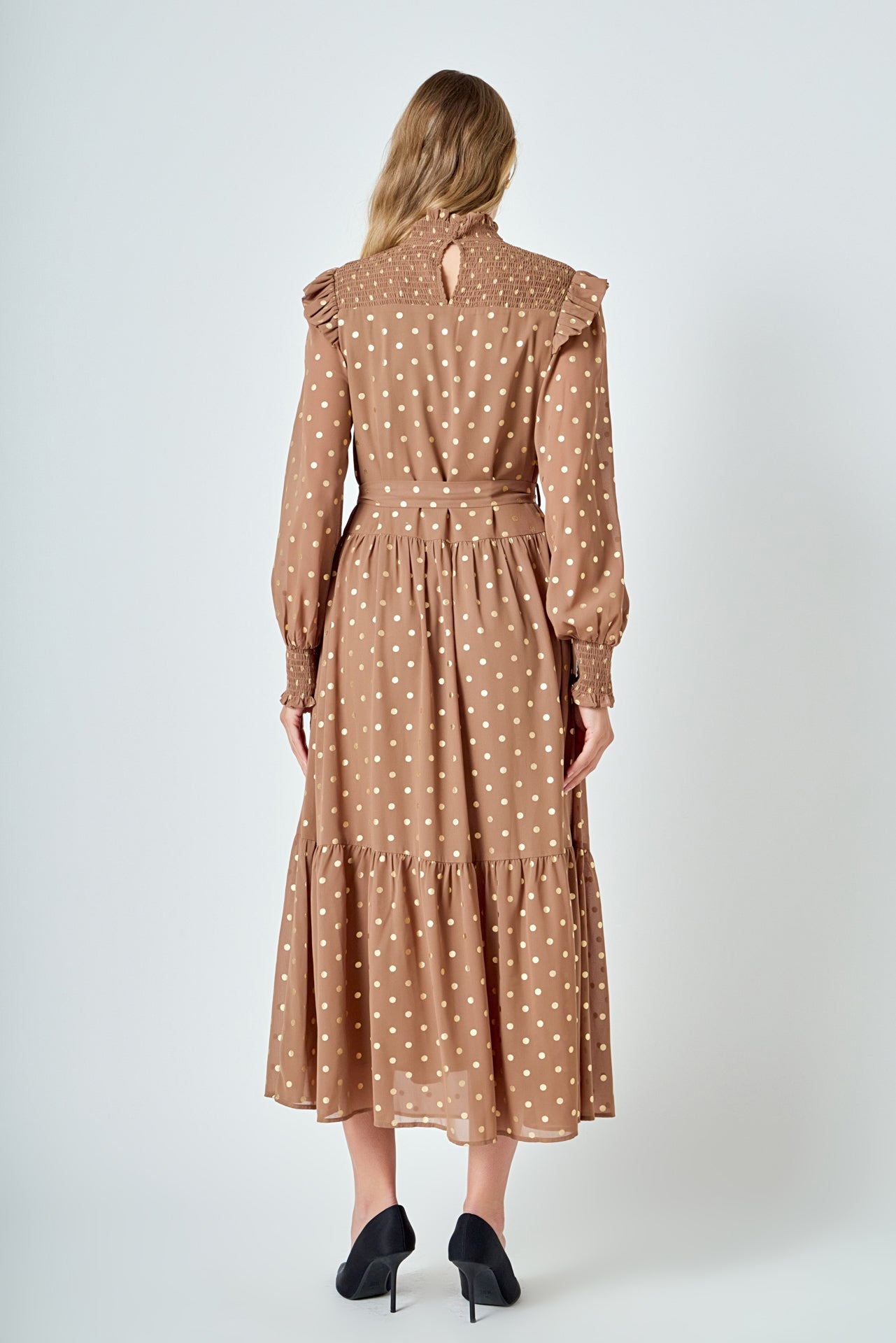 ENDLESS ROSE - Polka Dot Maxi Dress - DRESSES available at Objectrare