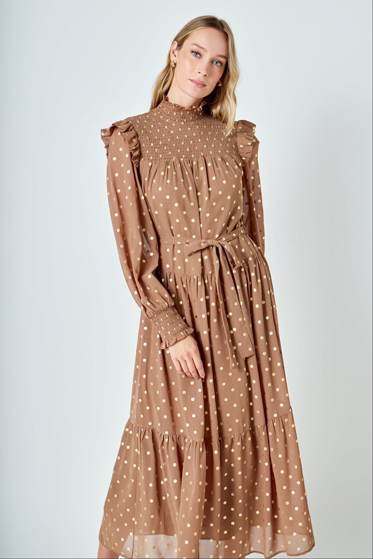 ENDLESS ROSE - Polka Dot Maxi Dress - DRESSES available at Objectrare