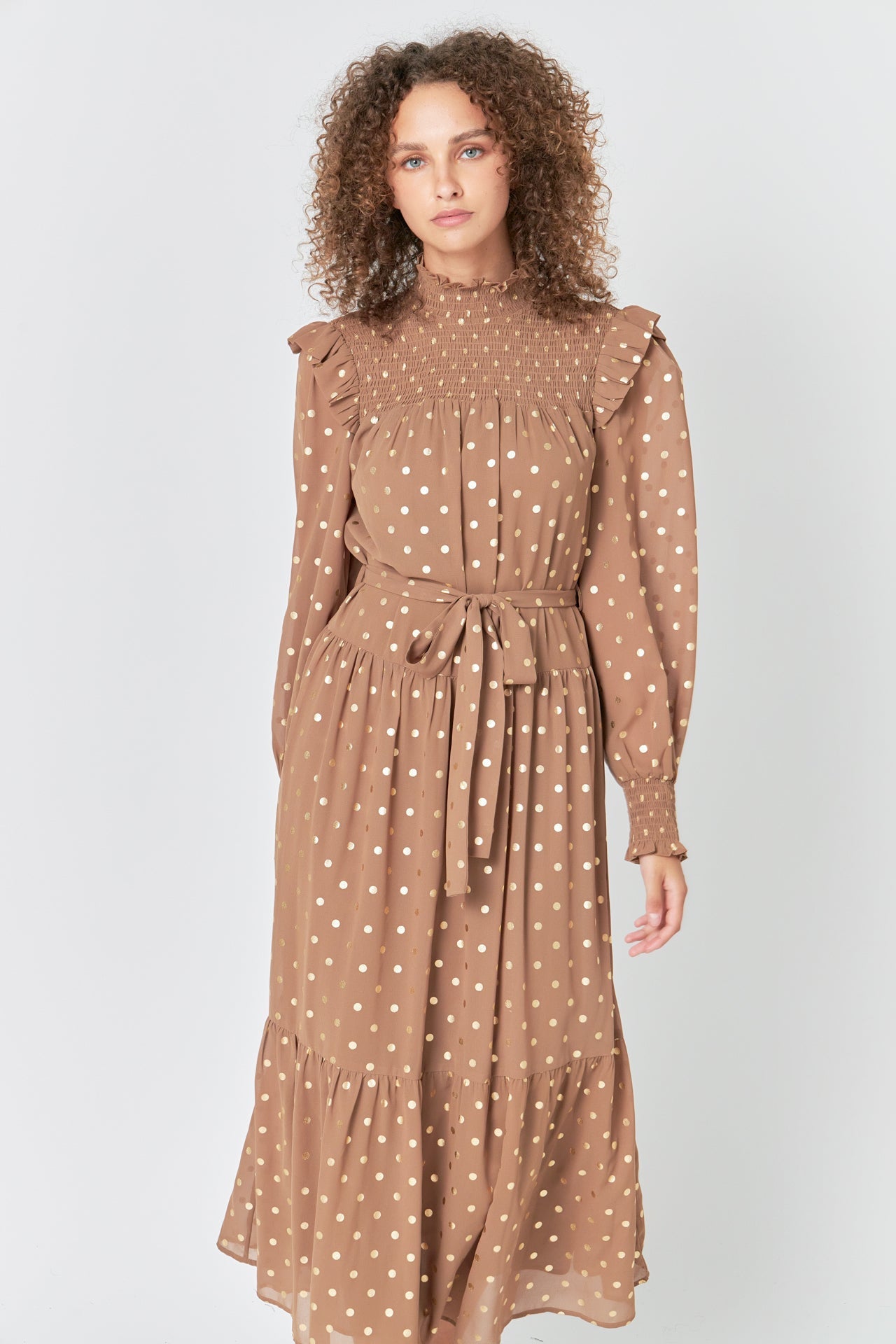 ENDLESS ROSE - Polka Dot Maxi Dress - DRESSES available at Objectrare