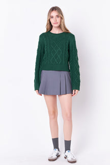 ENGLISH FACTORY - Cable-Knit Sweater - SWEATERS & KNITS available at Objectrare