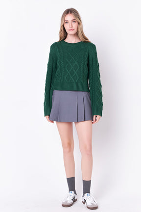ENGLISH FACTORY - Cable-Knit Sweater - SWEATERS & KNITS available at Objectrare