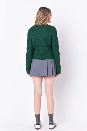 ENGLISH FACTORY - Cable-Knit Sweater - SWEATERS & KNITS available at Objectrare