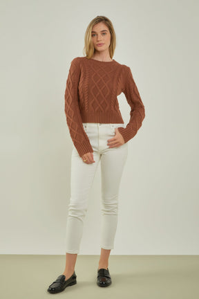 ENGLISH FACTORY - English Factory - Cable-Knit Sweater - SWEATERS & KNITS available at Objectrare