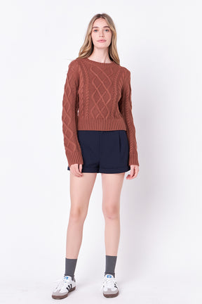 ENGLISH FACTORY - Cable-Knit Sweater - SWEATERS & KNITS available at Objectrare