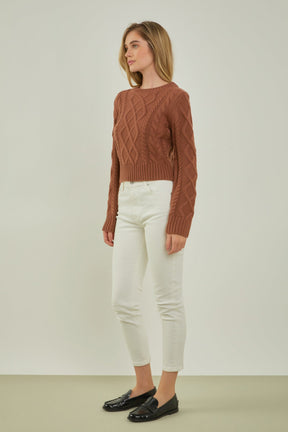 ENGLISH FACTORY - English Factory - Cable-Knit Sweater - SWEATERS & KNITS available at Objectrare