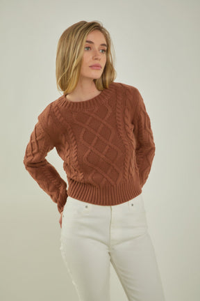 ENGLISH FACTORY - Cable-Knit Sweater - SWEATERS & KNITS available at Objectrare