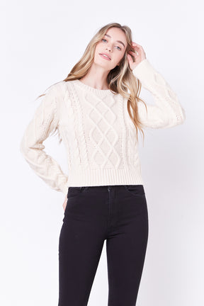 ENGLISH FACTORY - Cable-Knit Sweater - SWEATERS & KNITS available at Objectrare