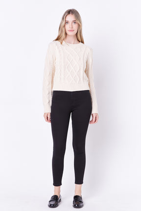 ENGLISH FACTORY - Cable-Knit Sweater - SWEATERS & KNITS available at Objectrare