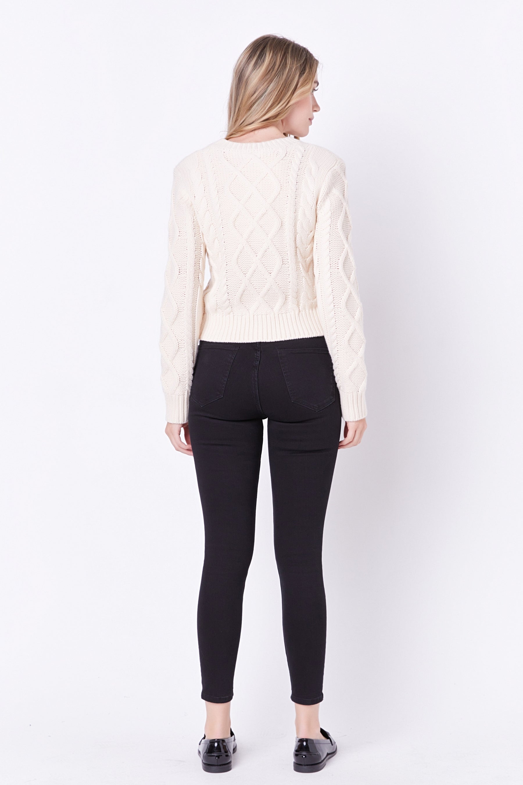 ENGLISH FACTORY - English Factory - Cable-Knit Sweater - SWEATERS & KNITS available at Objectrare