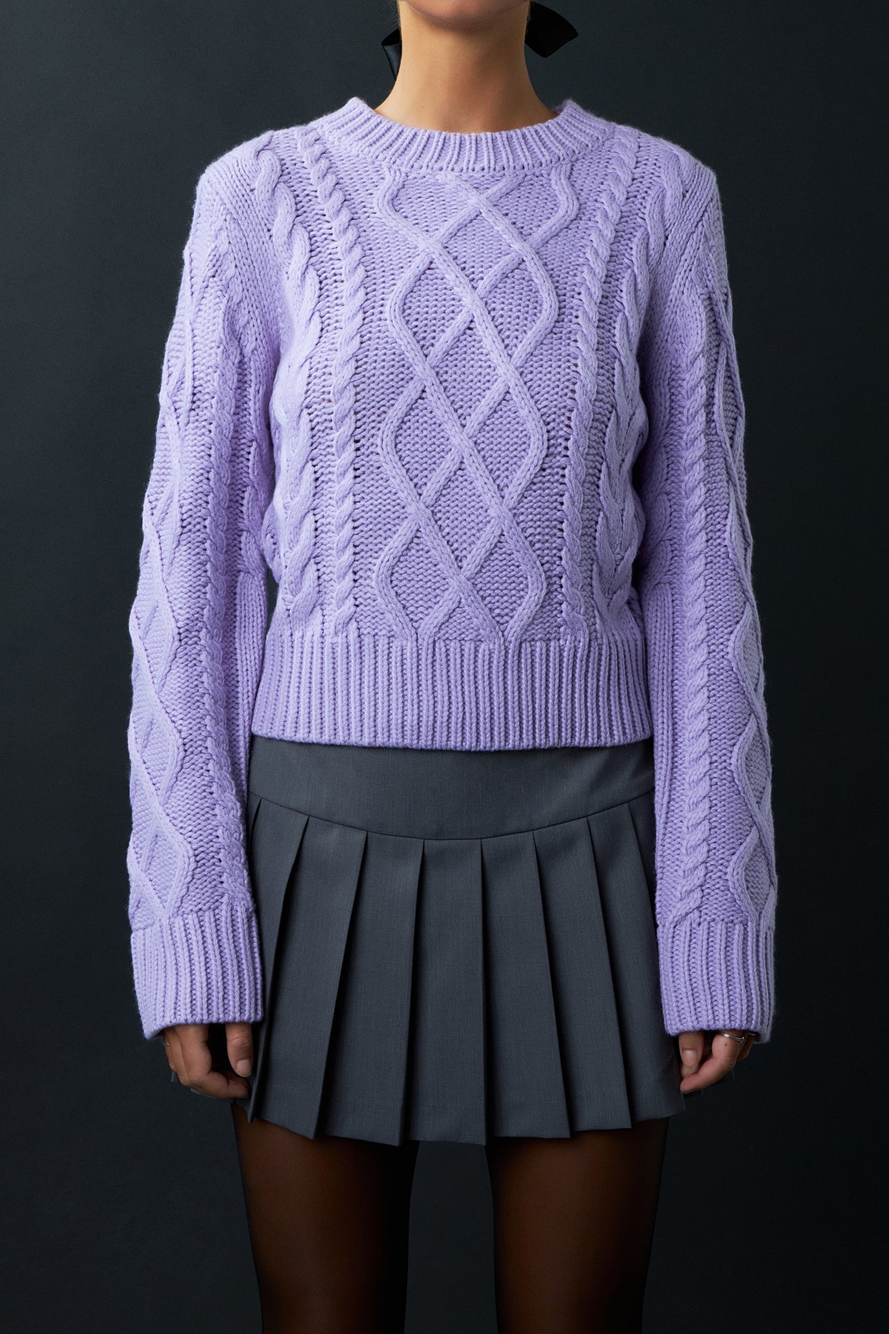 ENGLISH FACTORY - English Factory - Cable-Knit Sweater - SWEATERS & KNITS available at Objectrare